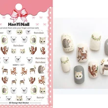 Для девочек с изображением мультипликационных персонажей! Лак для ногтей задний клей деколь декорации дизайн ногтей стикер для ногтей Советы красоты