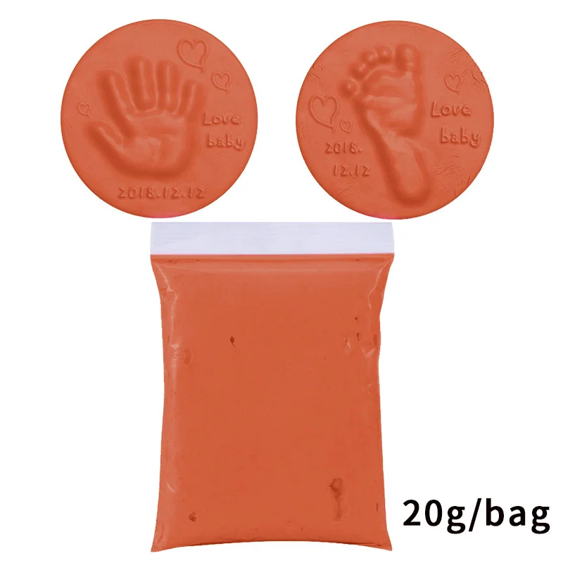 newborn and family photography 2021E Baby Care Air Drying Soft Clay Baby Handprint Footprint Imprint Kit Casting Parent-Child Hand Inkpad Fingerprint Kids Toys newborn photoshoot near me Baby Souvenirs