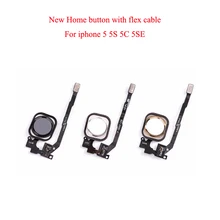 100 шт/партия Новая кнопка дома с гибким кабелем для iPhone 5 5C 5S Главная Кнопка Flex сборка