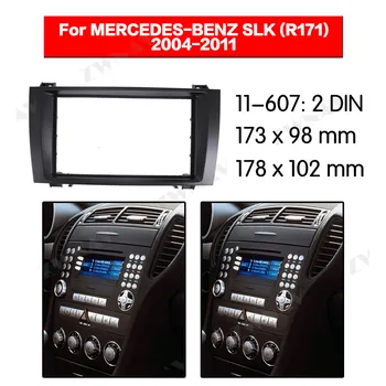 

Radio Facia For BENZ SLK R171 2004-2011 2DIN Bracket dvd player Fascia Car Stereo Radio Installtion Dash