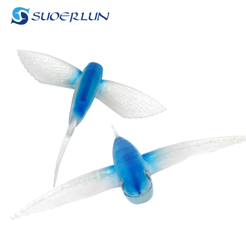 

Flying Fish Soft Bait Deep-Sea Boat Fishing Trolling Soft Bait Large Gram Weight Lure 21 Cm/123g Bionic Flying Fish