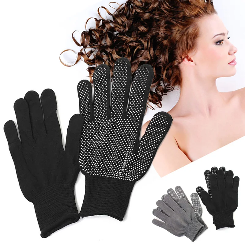 Heat Resistant Gloves for Hair Styling Curling Straight Flat Iron 1 Pair