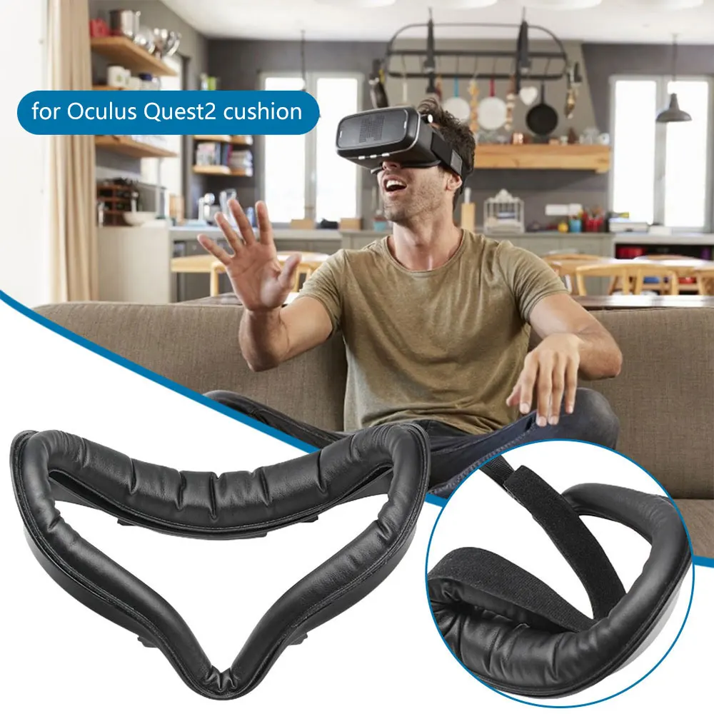 

PU Face Cover Case Replacement Eye Mask Pad Cushion Cover For Oculus Quest 2 VR Virtual Reality Glasses Accessories