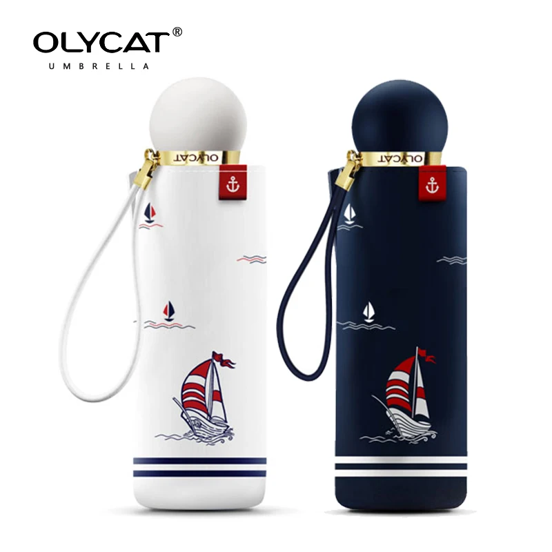 Женский карманный мини Зонт OLYCAT складной зонт от дождя и солнца с защитой УФ