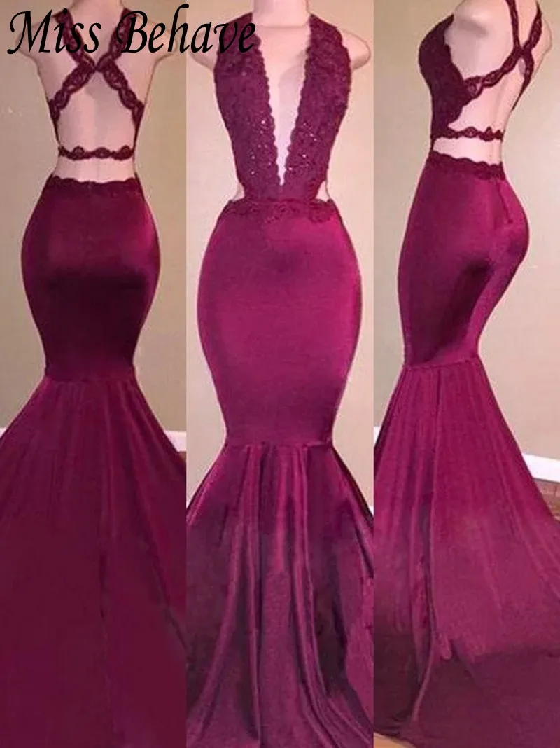 

DD JYOY Sexy Evening Dress Long 2019 Open Back Dress with Train Elegant Party Gown Evening robe soiree
