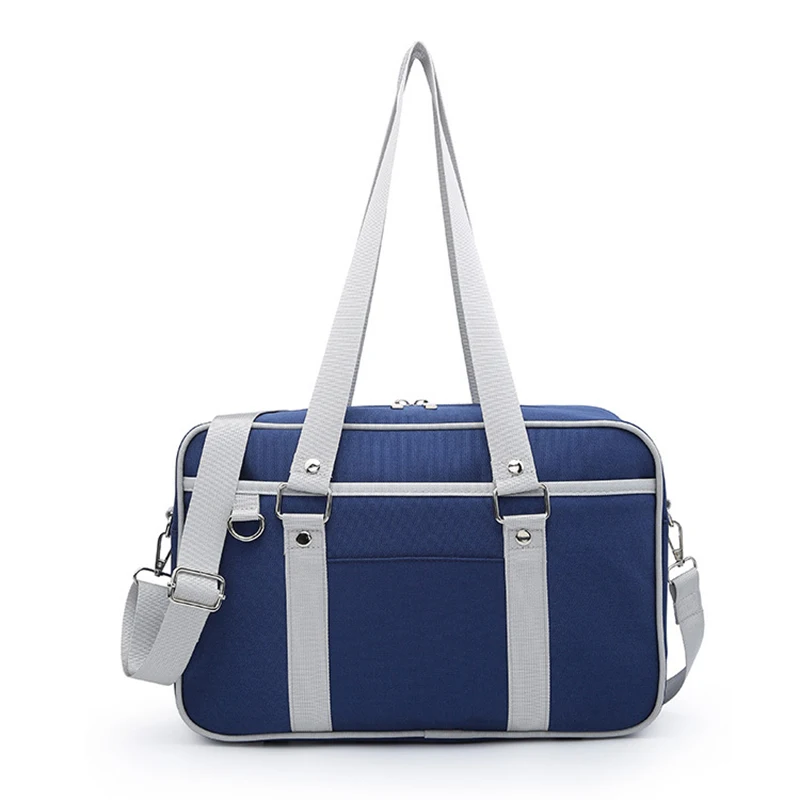 Милая розовая Женская сумка через плечо для путешествий, Студенческая Холщовая Сумка на плечо, вместительная сумка-Органайзер для багажа, сумки-тоут - Цвет: blue