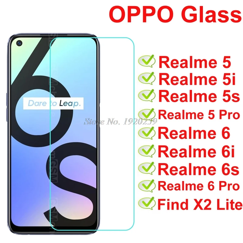 Закаленное стекло для OPPO Realme 5i профессиональная защитная пленка телефона Find X2 Lite