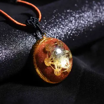 

Crystal Stones Chakra Reiki Healing Energy Orgonite Necklace Drop shipping