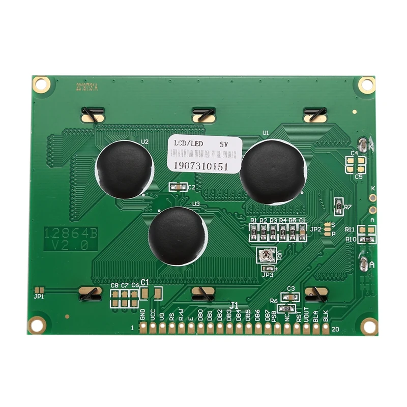 MOOL 128x64 точек ЖК-дисплей модуль 5V Синий Экран 12864 ЖК-дисплей с Подсветка ST7920 параллельно Порты и разъёмы ЖК-дисплей 12864