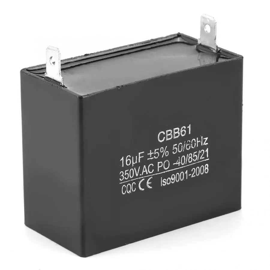 CBB61 двигатель работает пусковой конденсатор генератор CQC 350 В переменного тока 16