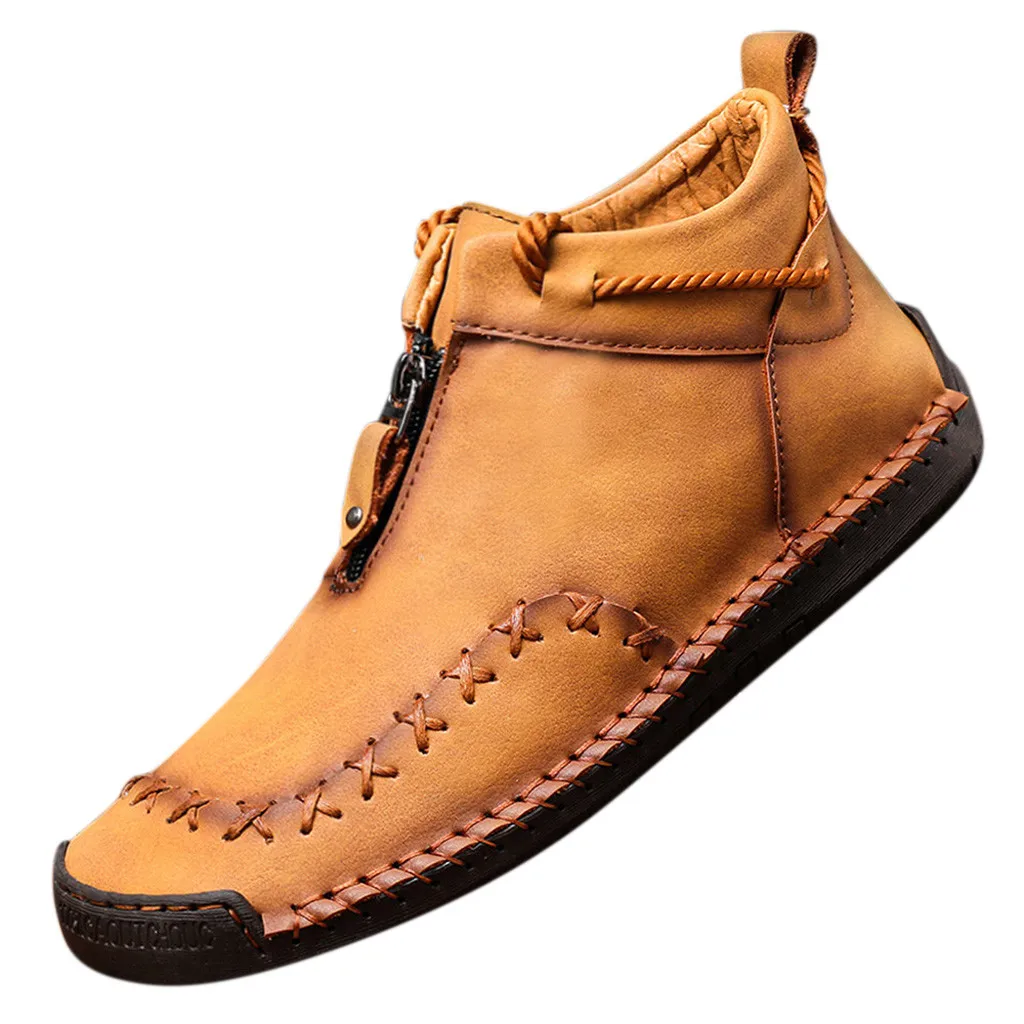 Мужская обувь; новые модные ботинки; zapatos de hombre; армейские ботинки в стиле ретро; мужская повседневная обувь; Дышащие носки; Рабочая обувь