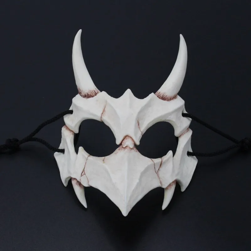 3 цвета японский Бог дракона маска Экологически чистая и натуральная Смола Маска животных Тема вечерние косплей маска тигра ручной работы