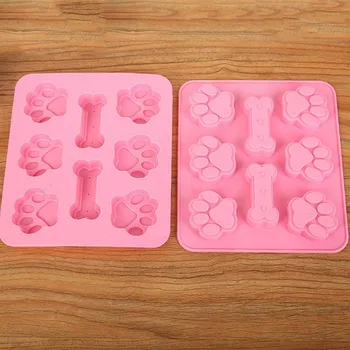 

Dog Bone Dog Footprint Cake Mold DIY Baking Tools Jelly Sugar Candy Mould Fondant Craft Kitchen Gadgets Baking Decoration