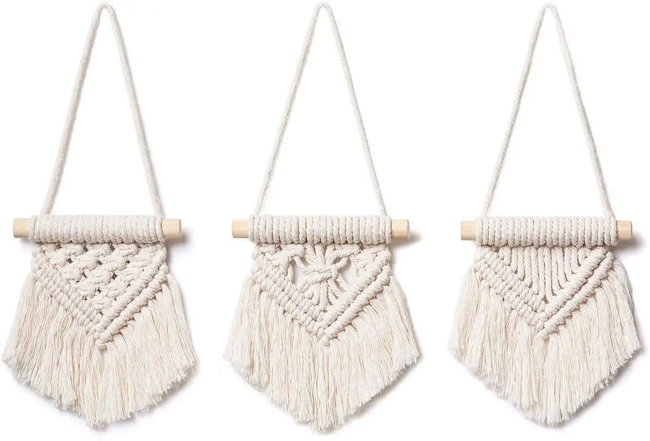 

Macrame Wall Hanging Handwoven Bohemian Cotton Rope Boho Tapestry Home Decor