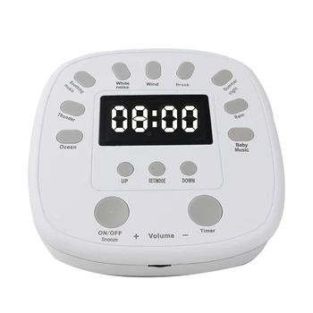 

Decompression Sleep Aid Bedside Sleep Therapy Machine White Noise Sound Machine Digital Alarm Clock