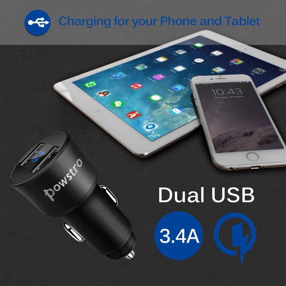 Автомобильное зарядное устройство с двумя USB 3,4 А, автомобильное зарядное устройство, автомобильное зарядное устройство с USB для IPhone 11 Pro, для Xiaomi, для huawei, быстрое зарядное устройство для телефона