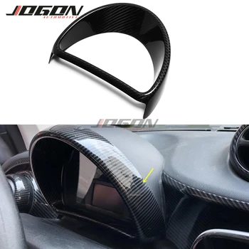 

Car Interior Front Dashboard Panel Tachometer Frame Cover Trim Carbon Fiber Made For Smart Fortwo Forfour W453 A453 2014 - 2019