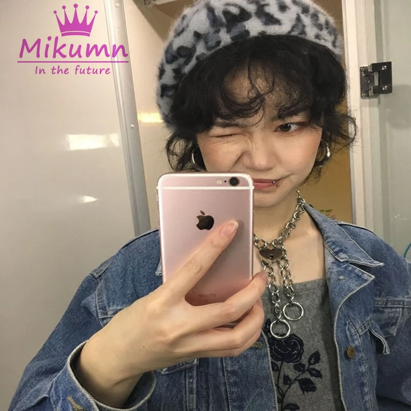 Harajuku ретро леопардовые женские зимние теплый берет шапки Девушки Мода маляр шапка boina Feminino