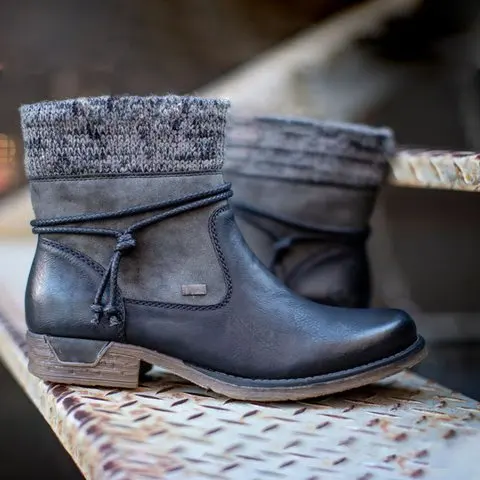 tornozelo botas casuais senhoras sapatos de neve