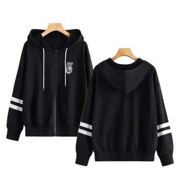 

Kindly Koala Non-real Pocket Hoodies Streetwear Parallel Bars Sleeves Cute Animal Zipper Harajuku 2020 New Fashion Loose Casual