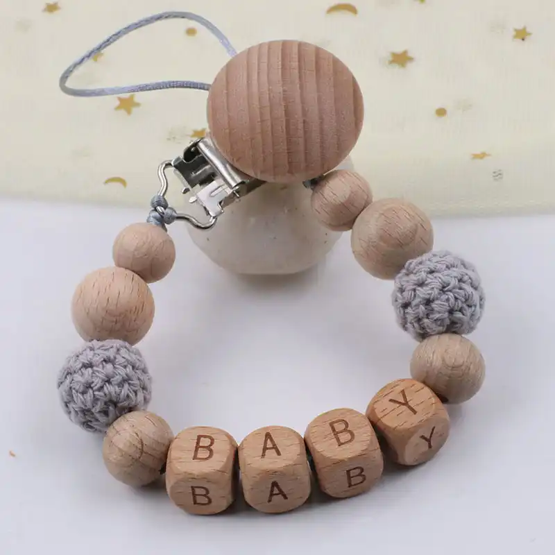 personalised wooden teether