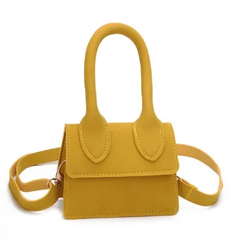 

Children Solid Color Mini Flap Hasp Cross-body Handbag Fashion Girls Kids Shoulder Kids Messenger Bag