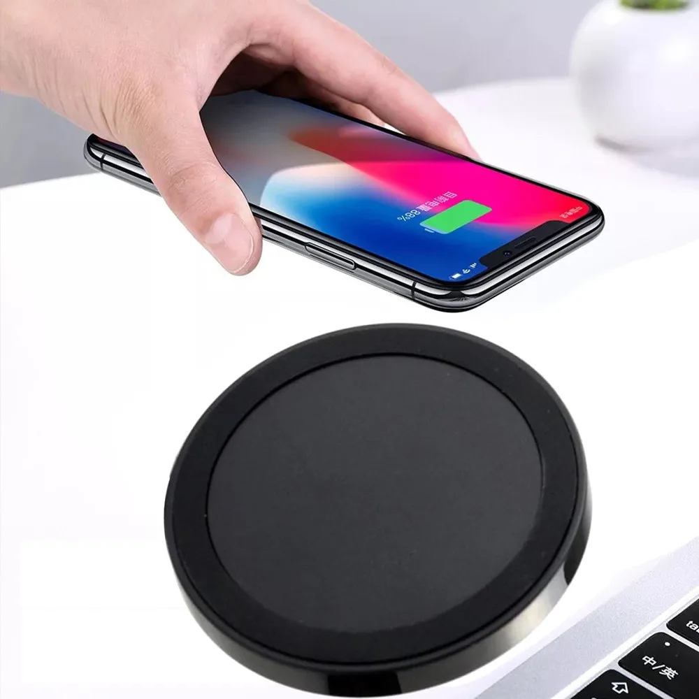 Qi Беспроводное зарядное устройство для Iphone XS Max XR быстрая зарядка подставка Samsung