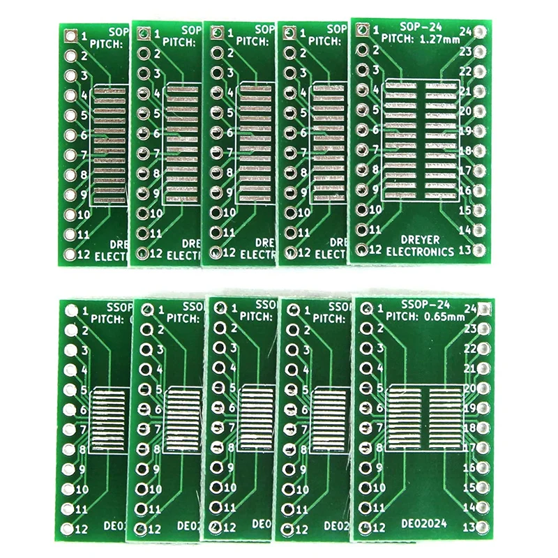 10pcs/lot 16-Pin 24-Pin Module Board SOIC-16 SOIC-24 SOP-16 SOP-24 SSOP-16 To DIP-16 SSOP-24 To DIP-24 Breakout Board