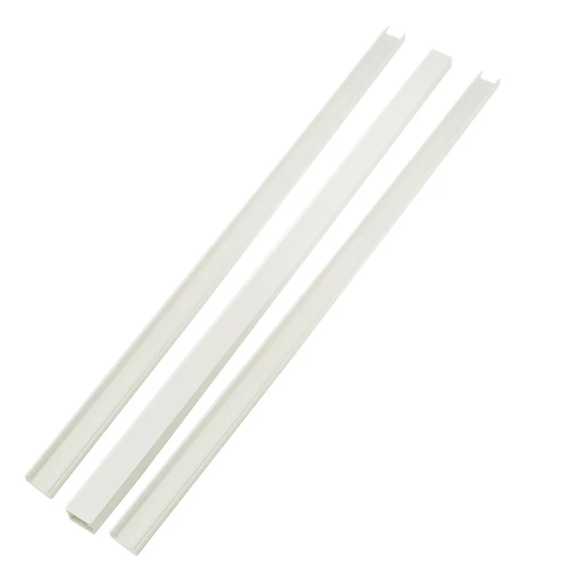 

3PCS Plastic 7/8"x 1/2" Cord Duct Cover Wire Management Cable Raceway 1.9 Feet