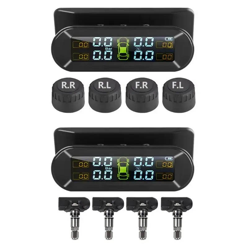 Автомобильный TPMS прочный Солнечный usb зарядка контроль давления в шинах Temp сигнализация Система контроля давления в шинах s 67x43 мм