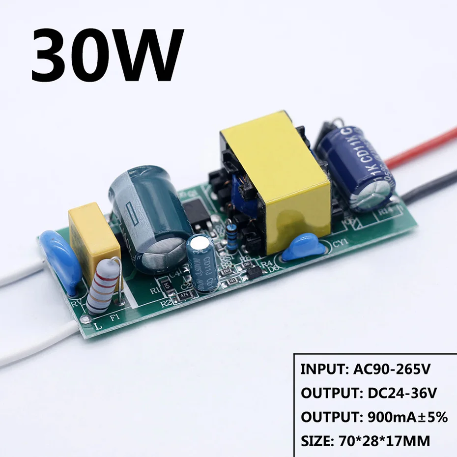 LED Driver 50W 40W 30W 20W 24-36V Power Supply Constant Current Control Lighting Transformers Bare board For LED Diode lamp bead