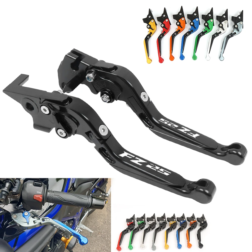 FZ25CNCFoldingExtendableBrakeClutchLeversHandlebarMotorcycle