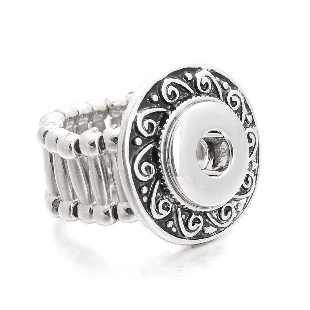 Кольца регулируемые с посеребренным покрытием 12 мм|elastic ring|snap ringjewelry rings |