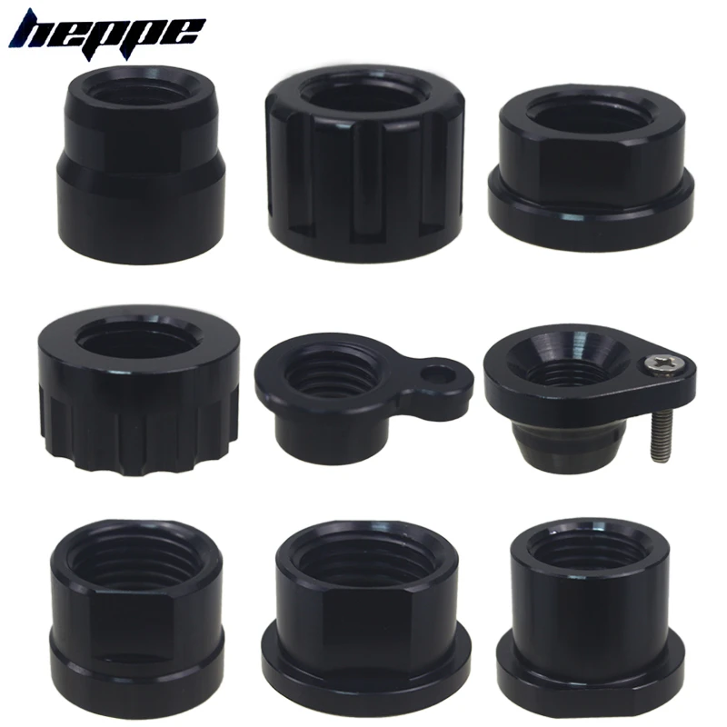 Bicycle Thru Axle Nut M12 M14 M15 Thread Axle Nuts Bike Hub Tube Shaft