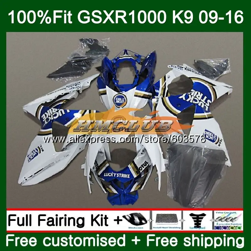 Инъекции для SUZUKI GSXR 1000 09, 10, 11, 12, 13, 14, 15, 16 лет 13CL. 37 Лаки Страйк K9 GSXR1000 2009 2010 2011 2012 14 обтекатель - Цвет: No. 1