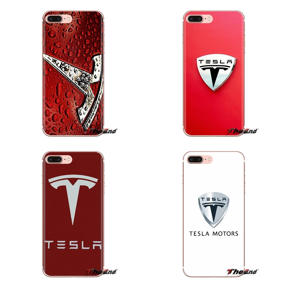 For Huawei Mate Honor 4C 5C 5X 6X 7 7A 7C 8 9 10 8C 8X 20 Lite Pro Transparent Soft Shell Covers luxury car Tesla Logo |