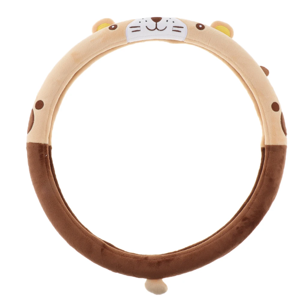 

Cartoon Car/Auto Steering Wheel Cover Antislip Protector Plush