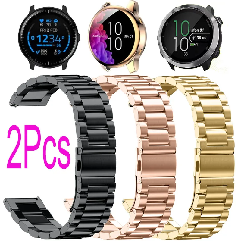 

Milanese Stainless Steel Watchband For Garmin Forerunner 245/245M/645 Vivoactive 3 Music Move 3/Style Bracelet Band 20mm Strap