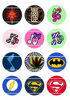 

Handmade Colorful picture Round Glass Cabochons Refrigerator magnet for Necklace Decoration and Phone Chain Accessaries130