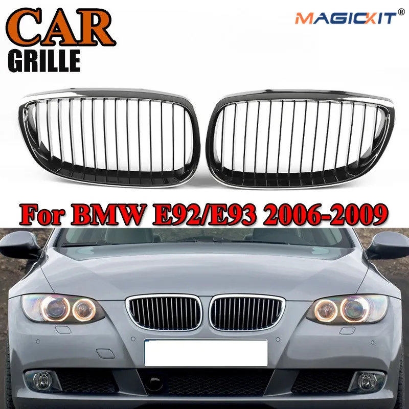 Решетка радиатора MagicKit для BMW E92 E93 3 Series Coupe Cabrio хромированная черная 2006