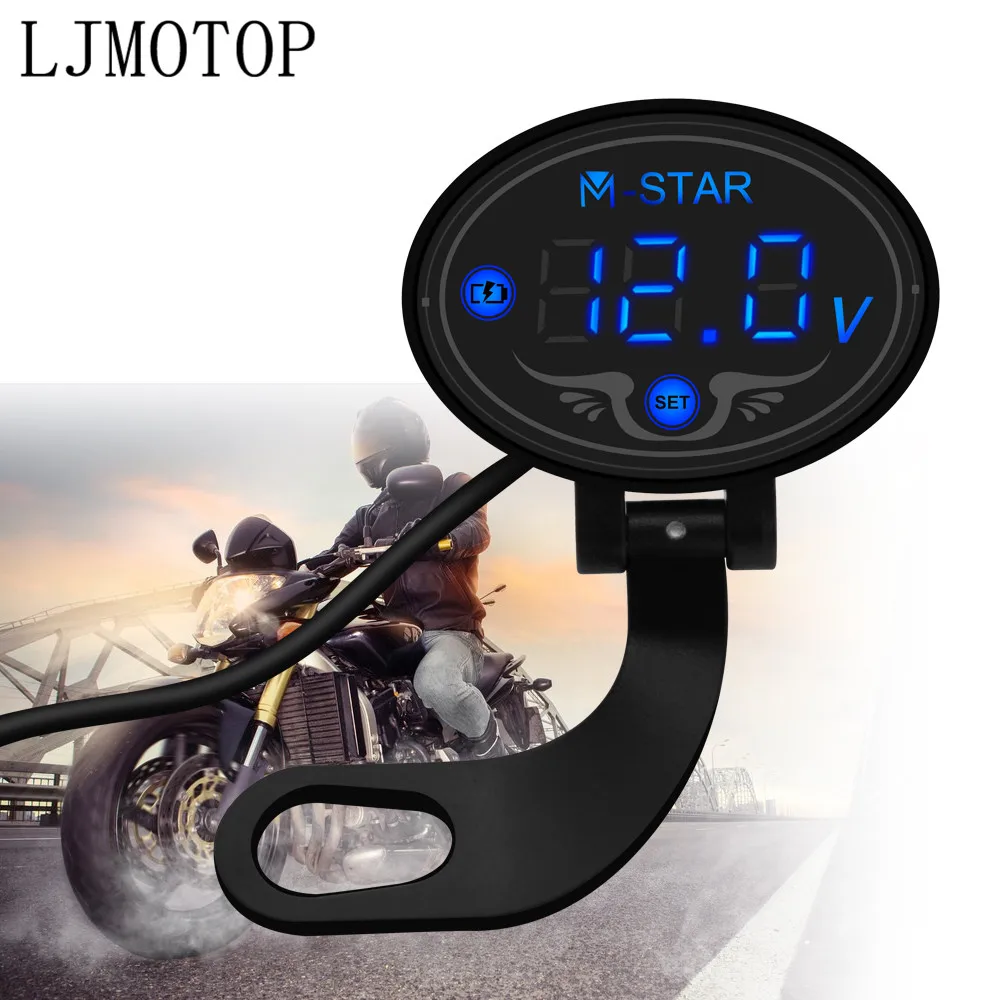 For HONDA CRF230F XR230 XR250 XR400 CRF 230F XR 250 230 Motorcycle Digital Panel Voltmeter Voltage Meter Tester Led Display | Автомобили и