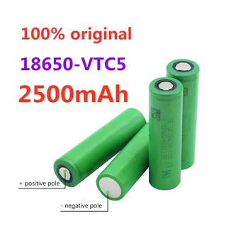 

100% New original18650 2500 MAH Da bateria 3.6 V 18650 bateria US18650 VTC5 Alta dreno de DESCARGA 30A