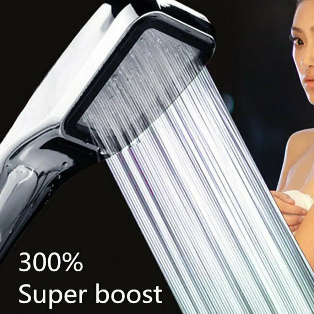 7pcs/set High Pressure Shower Head 300 Holes Powerful Bathroom Spray Water Saving Filter Handheld Shower Head Dropshipping