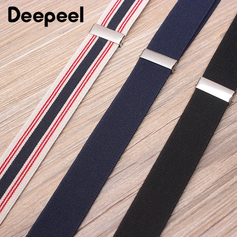 Deepeel 1 шт. 2,5*115 см джентльмен стиль Ретро эластичный тесьма Регулируемый Замок для зависания подтяжки брюки Телескопический ремень SP071