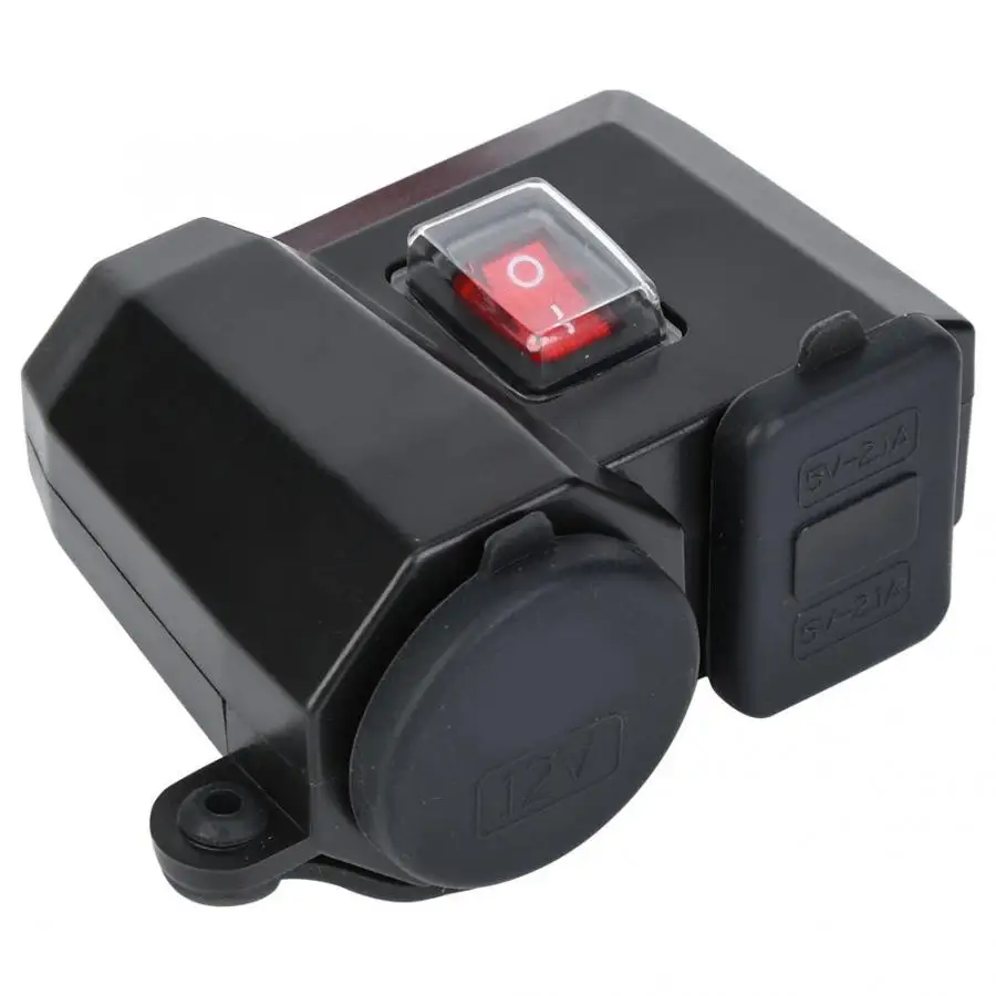 Многофункциональный 3 в 1 12 В USB мотоцикл модифицированный телефон зарядное устройство прикуриватель мотоцикл телефон зарядное устройство, телефон зарядное устройство