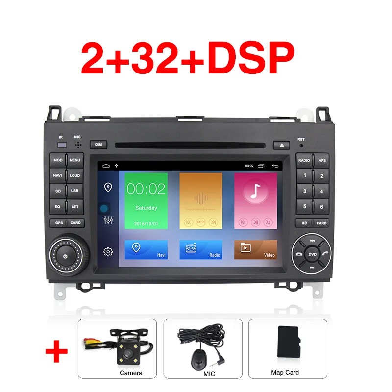 Новинка! 2+ 32G Android 9,1 автомобильный dvd-плеер gps навигация для Benz Sprinter B200 b-класс W245 B170 W209 W169 Viano Vito W639 радио FM - Цвет: Car dvd camera