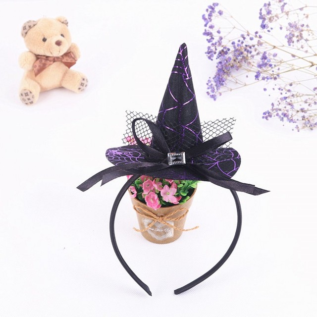 Hair Hoop Halloween Festival Party Skull Headband Spider Web Witch Pumpkin Hat Ghost Performance Props Hair Accessories