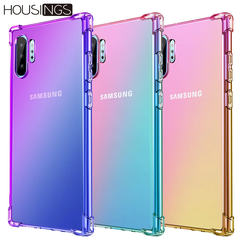 Чехол для телефона samsung Note 10 Plus 10 Pro градиентный чехол для samsung Galaxy Note 10 Pro Note 10 Plus Rainbow Coque чехол-бампер