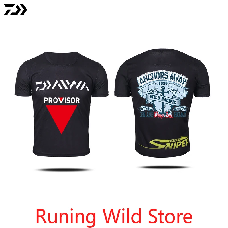 

2020 New DAIWA DAWA Fishing Clothing Summer Short Sleeve Deep Sea Sunscreen Breathable Clothes Anti-UV Ultrathin Fishing Shirt