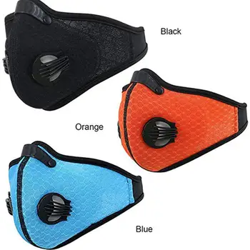 

Cycling Face Mask Filter Mask Dustproof Anit-fog Protective Mask Active Carbon Bicycle Breathable Sports Running PCS Mouth Mask